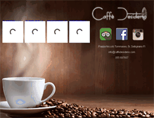 Tablet Screenshot of caffedesiderio.com